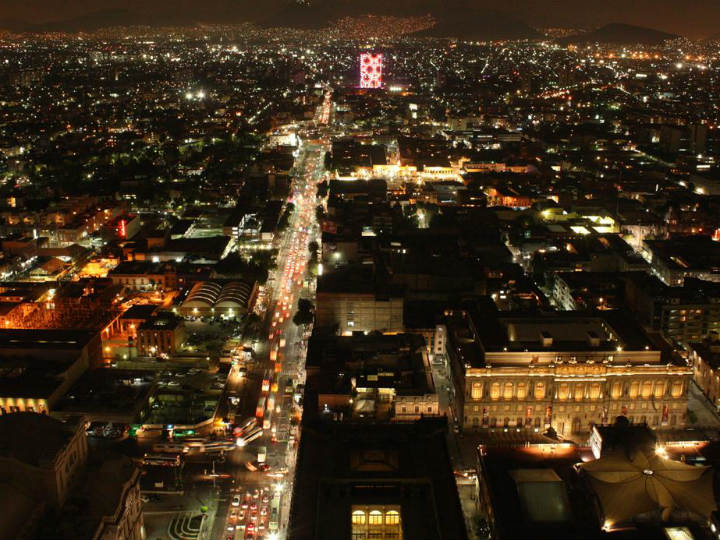 Eje Central Vista aérea