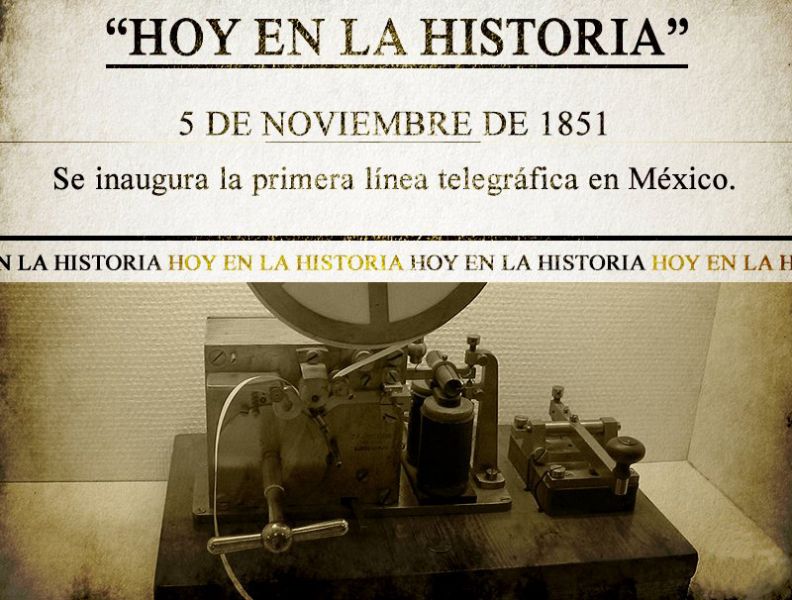 Archivo:Primera linea telegráfica.jpg