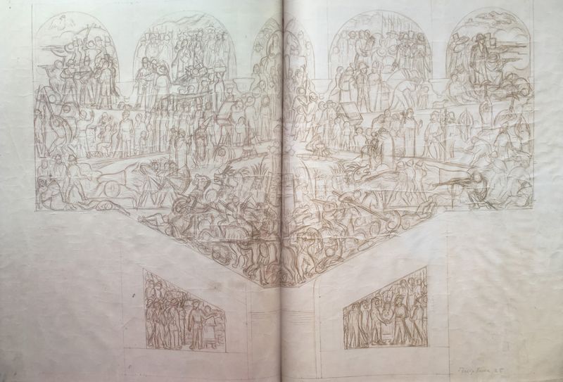 Archivo:Boceto de escalinata principal.jpg
