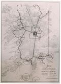 Mapa comparativo de la Ciudad de México del año 1960 con México de 1519