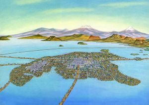 Autor anónimo. Ciudad de México-Tenochtitlan,1524.