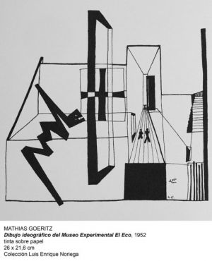 Dibujo Ideográfico sobre el Museo Experimental el Eco