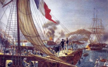 Primera Invasión francesa a México, o "Guerra de los Pasteles" en 1839.