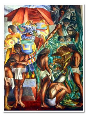 Mural 1. Civilización Azteca.