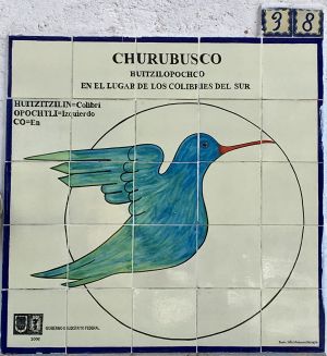 San Diego Churubusco, Colibrí.jpg