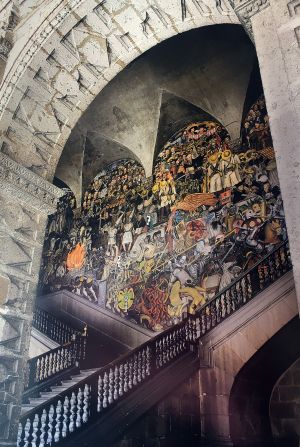 Escalera de Honor, Palacio Nacional de México.